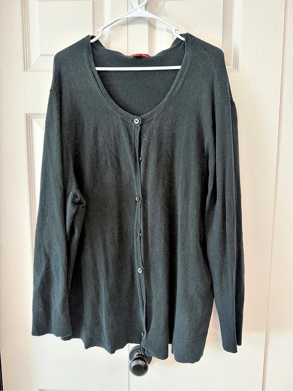 Merona Black Button-Front Cardigan.